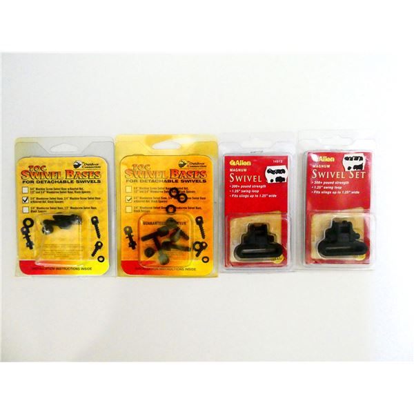 ALLEN MAGNUM QD SLING SWIVELS AND TOC SWIVEL BASES LOT