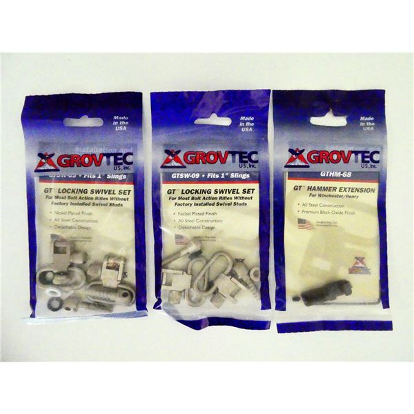 GROVTEC GT SLING SWIVELS AND WINCHESTER 94 / HENRY HAMMER EXTENSION LOT