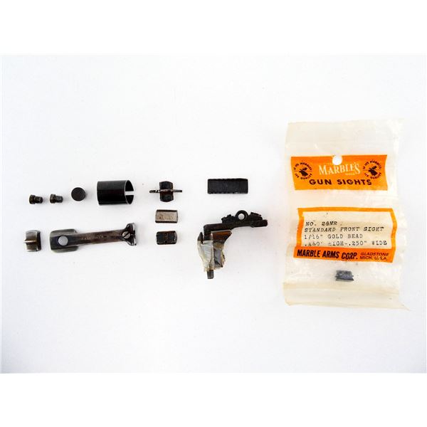 ASSORTED RIFLE SIGHTS AND PARTS LOT