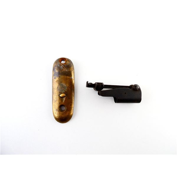 LEE ENFIELD NO.1 MKIII REAR SIGHT AND BUTT PLATE LOT