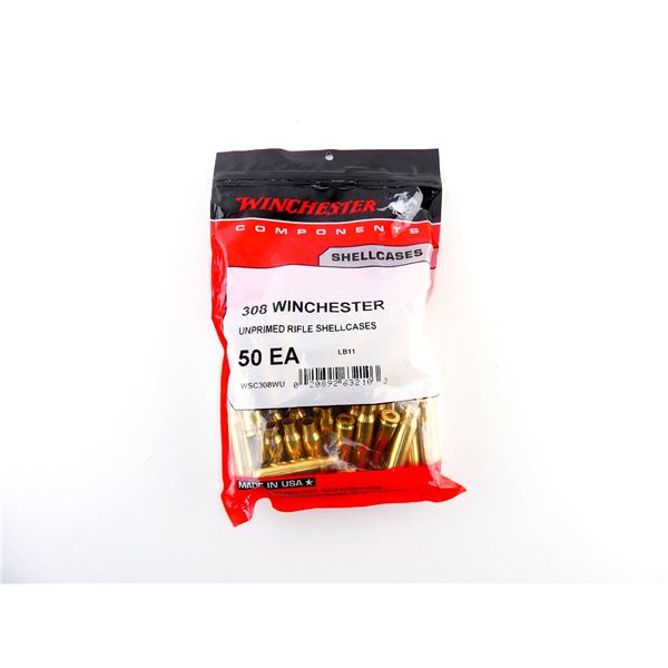 NEW NON-PRIMED WINCHESTER .308 WIN BRASS CASES LOT
