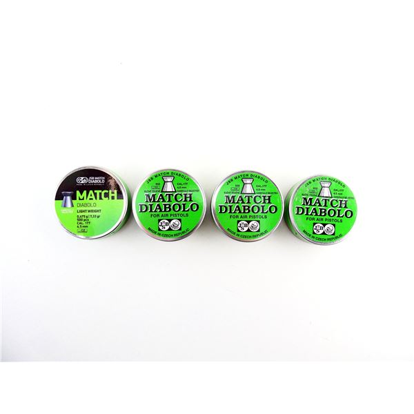 JSB MATCH DIABOLO .177 CALIBER (4.5MM) PELLETS LOT