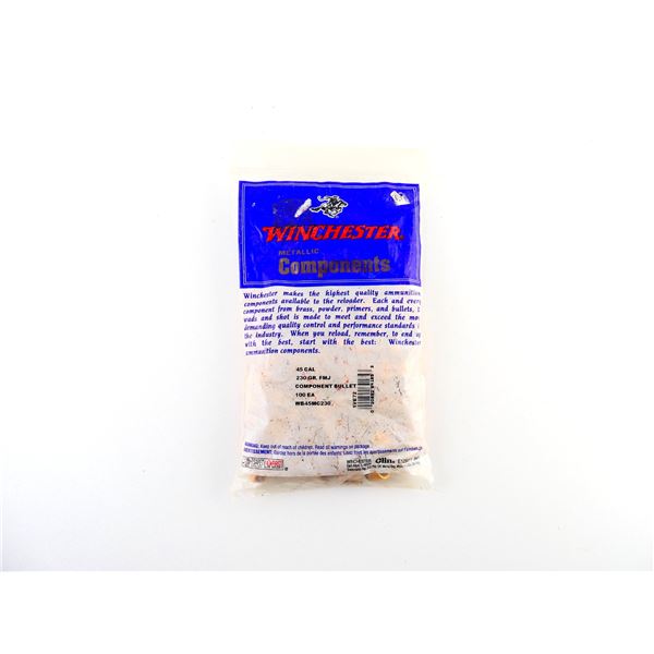 WINCHESTER .45 CALIBER BULLETS LOT