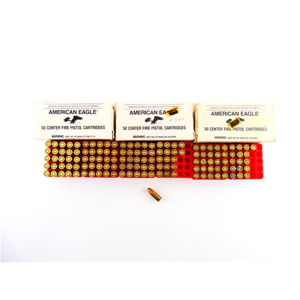 FEDERAL AMERICAN EAGLE .32 AUTO (7.65MM) AMMO AND NON-PRIMED BRASS CASES LOT