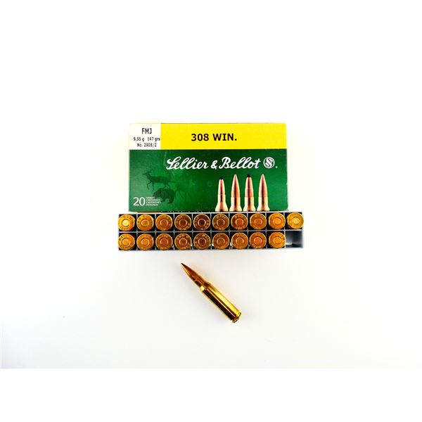 SELLIER & BELLOT .308 WIN AMMO LOT