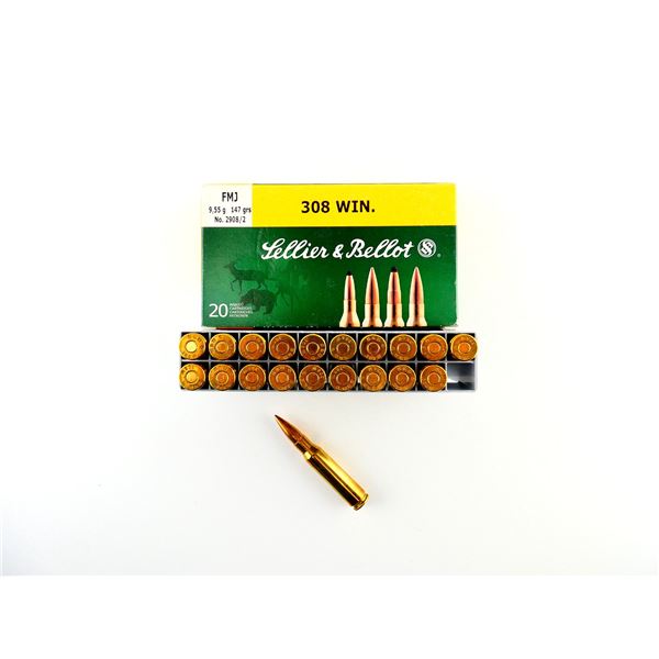 SELLIER & BELLOT .308 WIN AMMO LOT