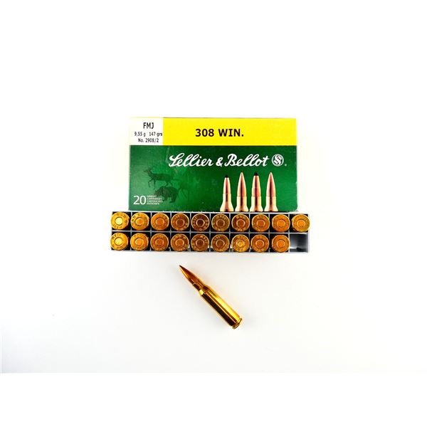 SELLIER & BELLOT .308 WIN AMMO LOT