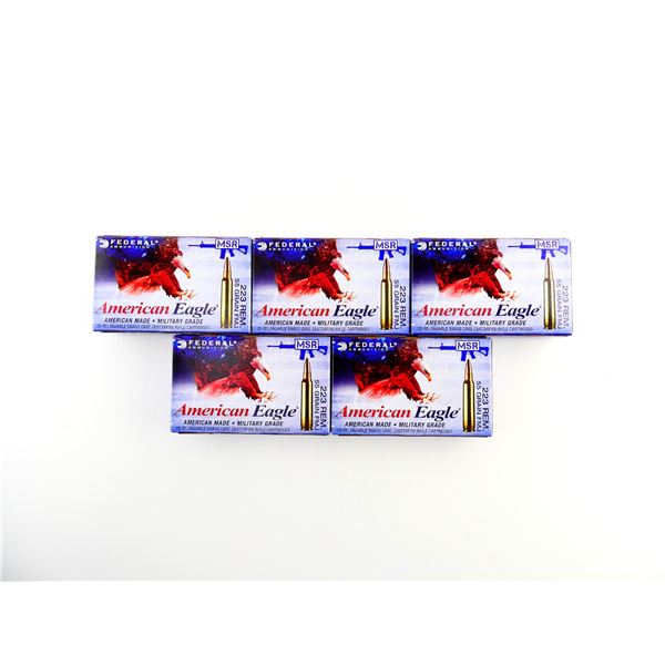 FEDERAL AMERICAN EAGLE .223 REM AMMO LOT