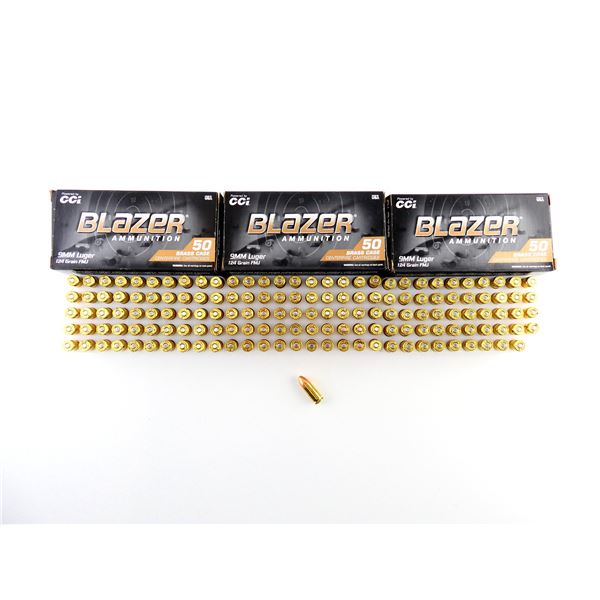 BLAZER 9MM LUGER AMMO LOT