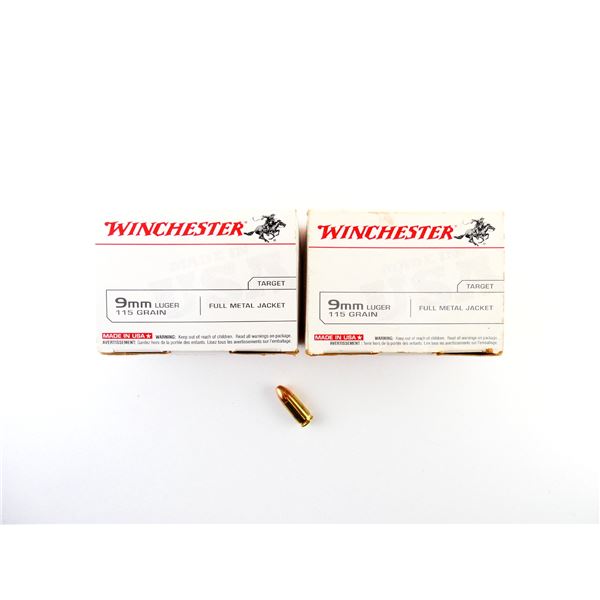 WINCHESTER 9MM LUGER AMMO LOT