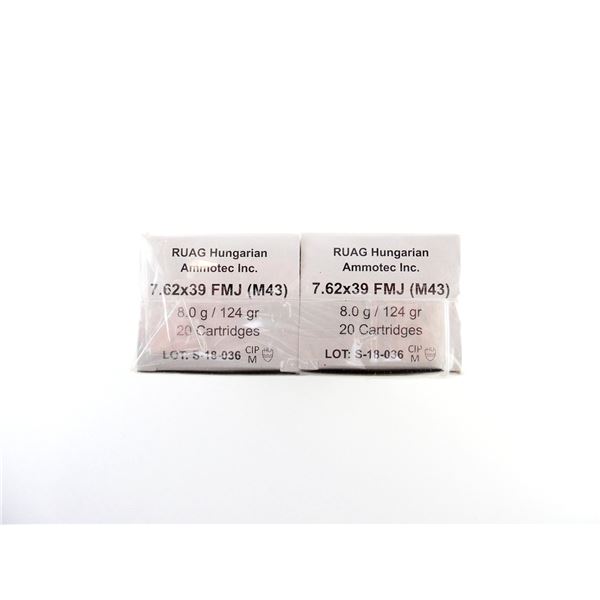 RUAG HUNGARIAN AMMO TEC 7.62X39MM AMMO LOT