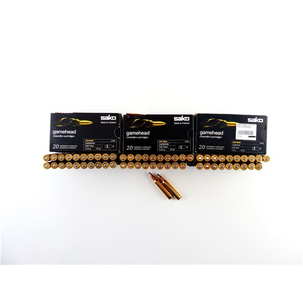 ASSORTED SAKO .223 REM AMMO LOT