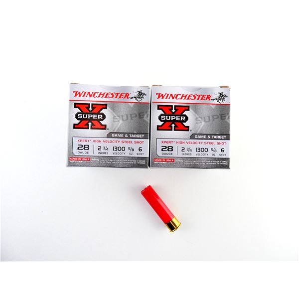 WINCHESTER 28 GAUGE 2 3/4" SHOT SHELL AMMO LOT