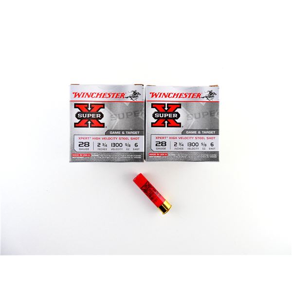 WINCHESTER 28 GAUGE 2 3/4" SHOT SHELL AMMO LOT