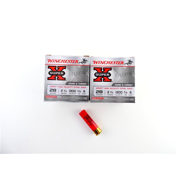WINCHESTER 28 GAUGE 2 3/4" SHOT SHELL AMMO LOT