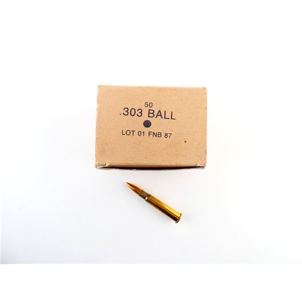 BELGIUM MILITARY .303 BALL AMMO LOT