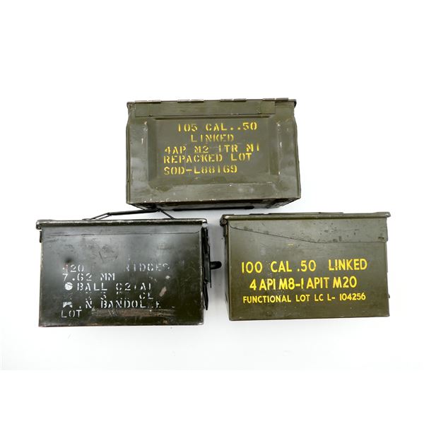 ASSORTED METAL AMMO TIN LOT