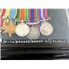 Image 5 : FRAMED WWII CANADIAN BOMBER COMMAND 8 MEDAL GROUP WITH MEMORIAL PLAQUE LOT