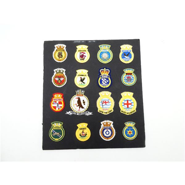 CANADIAN / BRITISH MILITARY HMCS / HMS CREST BADGE LOT