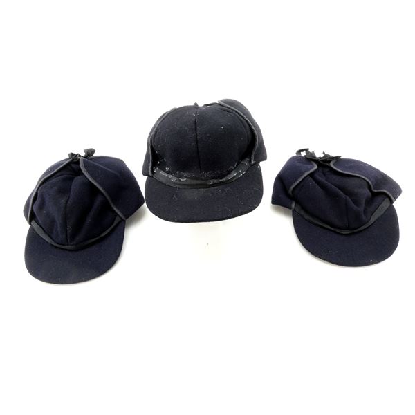 ASSORTED WWII CANADIAN NAVAL WINTER HAT LOT