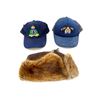 Image 1 : RCMP BASEBALL CAPS AND MUSKRAT FUR HAT LOT