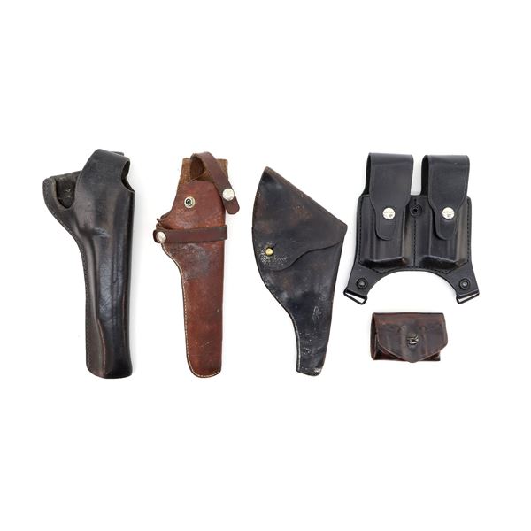 ASSORTED MAG POUCH & LARGE FRAME HOLSTER LOT