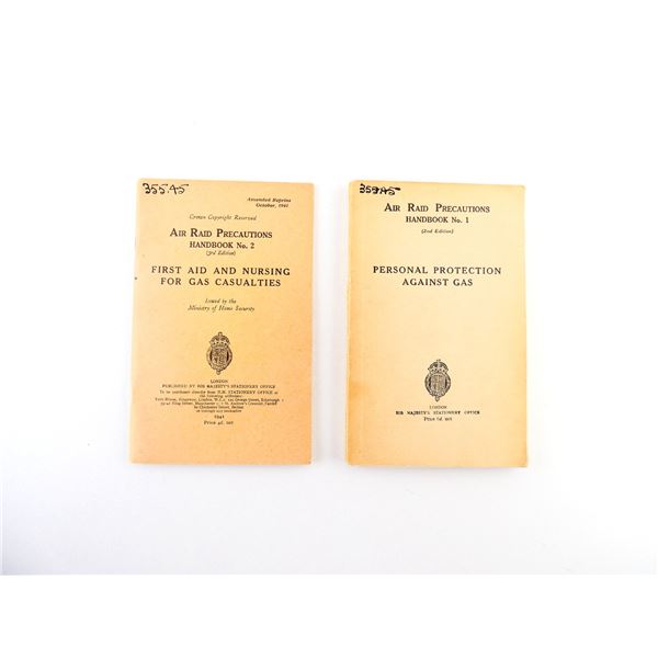 ASSORTED "AIR RAID PRECAUTIONS HANDBOOK" BOOK LOT
