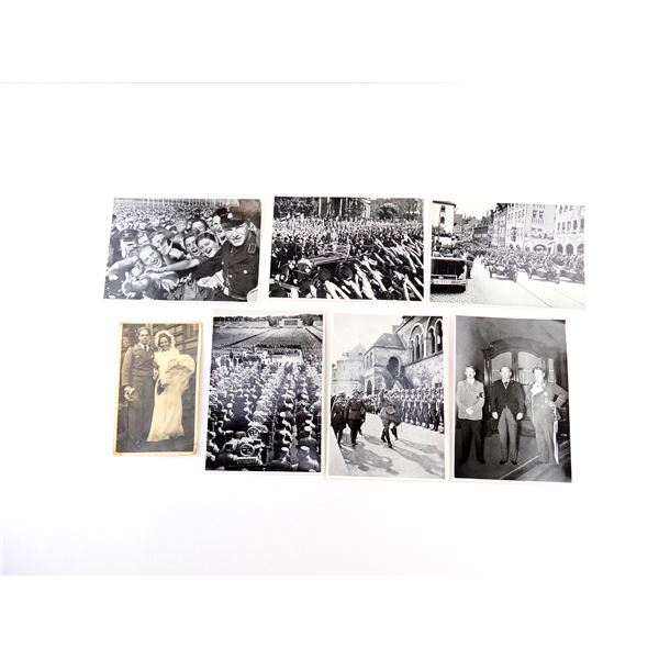 1930S GERMAN PROPAGANDA COLLECTIBLE CARDS & GERMAN SOLDIER WEDDING PHOTO LOT
