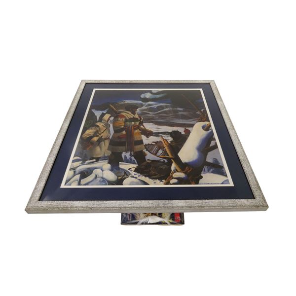 FRAMED AUTHENTIC BALLANTYNE AND BARNSTON AT TADOUSSAC 1846