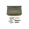 Image 1 : METAL AMMO TIN, ETC. LOT