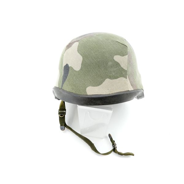 U.S. MILITARY PASGT KEVLAR HELMET AND FRENCH FOREIGN LEGION COVER