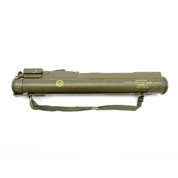 U.S. M72A2 LAWS ROCKET LAUNCHER INERT