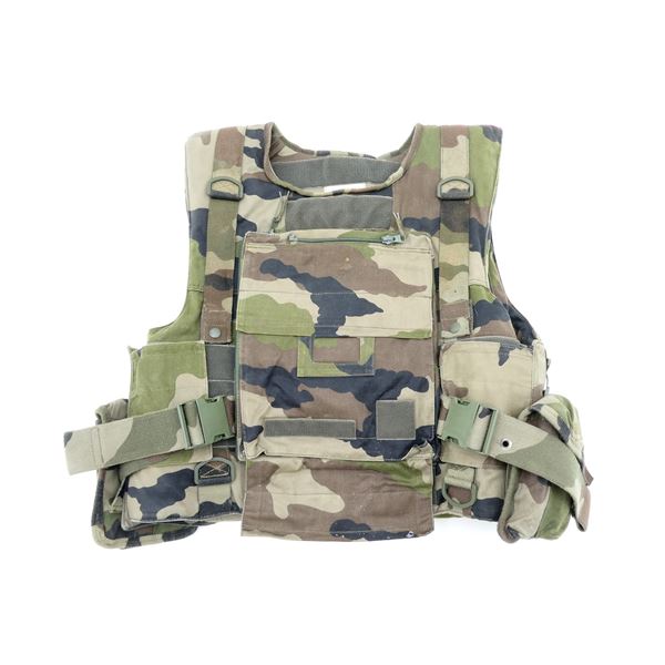FRENCH MILITARY CAMO BODY ARMOUR AND FLAK VEST
