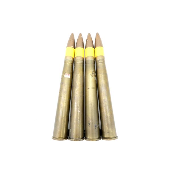 WWII / MODERN U.S. MILITARY 40MM BOFORS CLIP AND DRILL ROUNDS INERT LOT