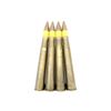 Image 1 : U.S. MILITARY 40MM BOFORS DRILL ROUNDS WITH CLIP LOT