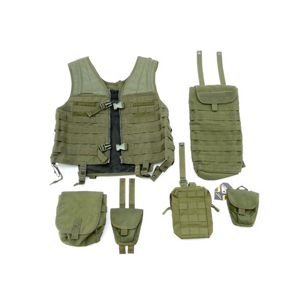 CONDOR MOLLE STYLE TACTICAL VEST AND POUCHES LOT