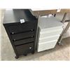 Image 1 : Black/White Rolling File Cabinets - 2