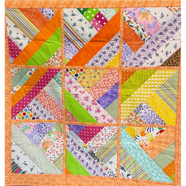 Citrus Reversible baby blanket