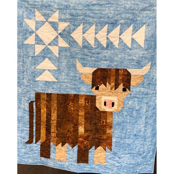 Blue Scottish Highland Cow