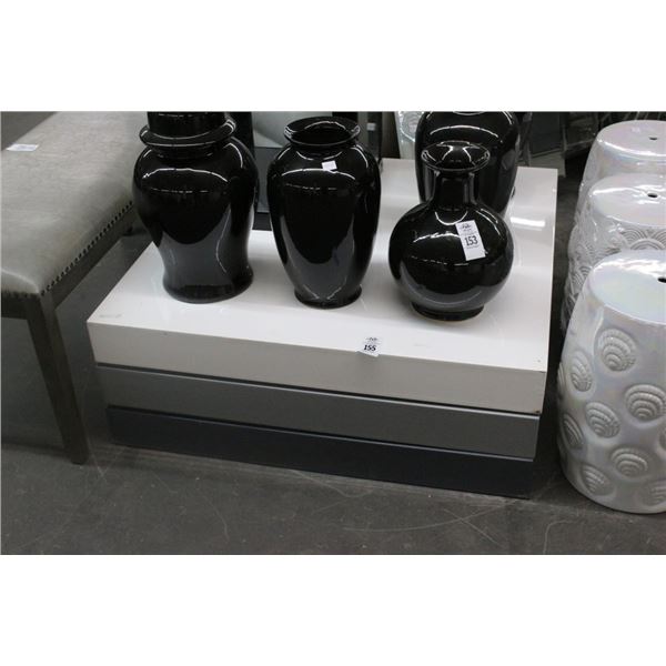 Mica Grey/White 3 Section Coffee Table