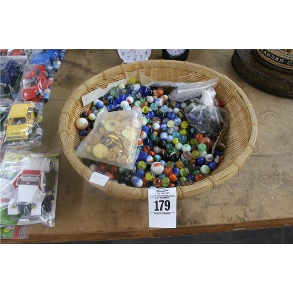 Basket w/Marbles