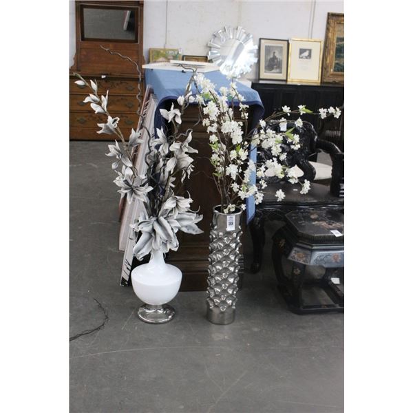 Contemporary Vases, Silk Florals - 2