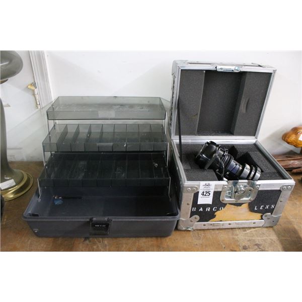 Large Camera Lens, Tackle Box