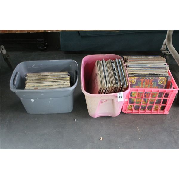 Vinyl Record Collection - 3 Bins