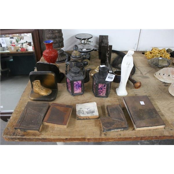Weight Scale, Bookends, Sconce Shelves, Décor