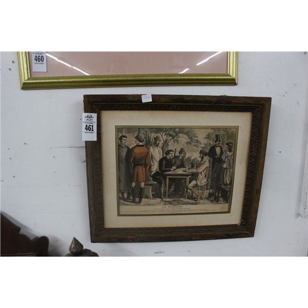Framed Figural Wall La Proges - 18"  X  20"