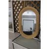 Image 1 : Wicker Framed Mobile Mirror - No Shipping