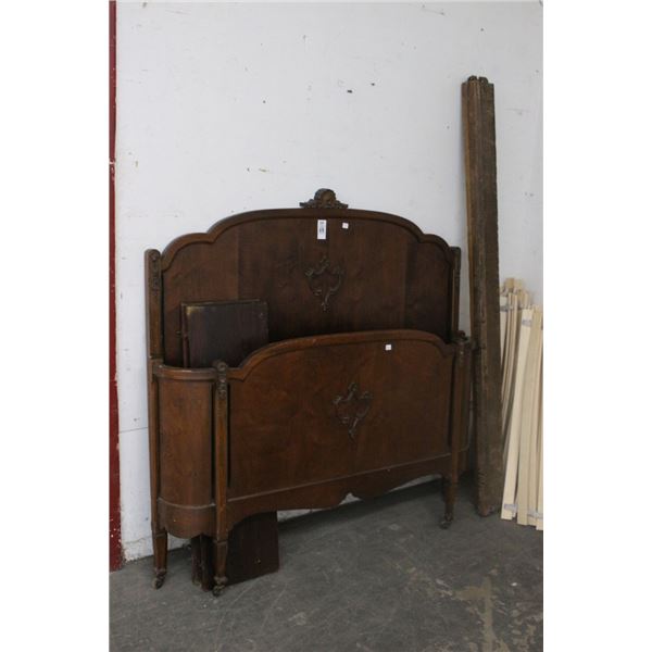 Carved Mahogany Full Bed