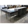 Image 1 : Contemporary Granite Front Server w/2 Single Drawer Stands - 3 Pc. Set