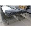 Image 4 : Contemporary Granite Front Server w/2 Single Drawer Stands - 3 Pc. Set